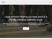 Tablet Screenshot of bmklegal.com